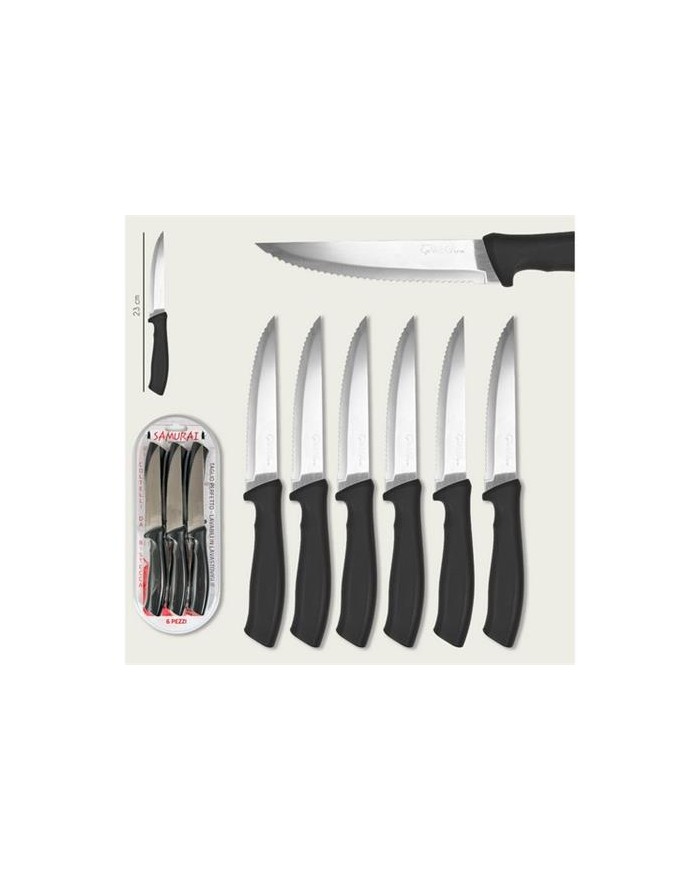 SET 6 COLTELLI BISTECCA...