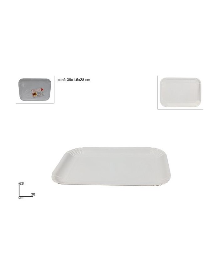 VASSOIO BIANCO 28x38 CM...