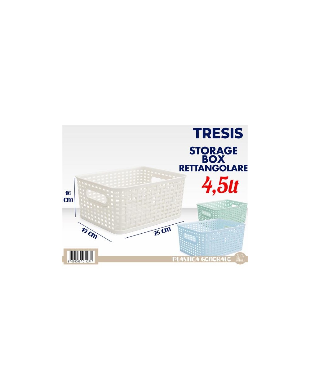 BOX RETTANGOLARE STORAGE  4,5lt  A198223