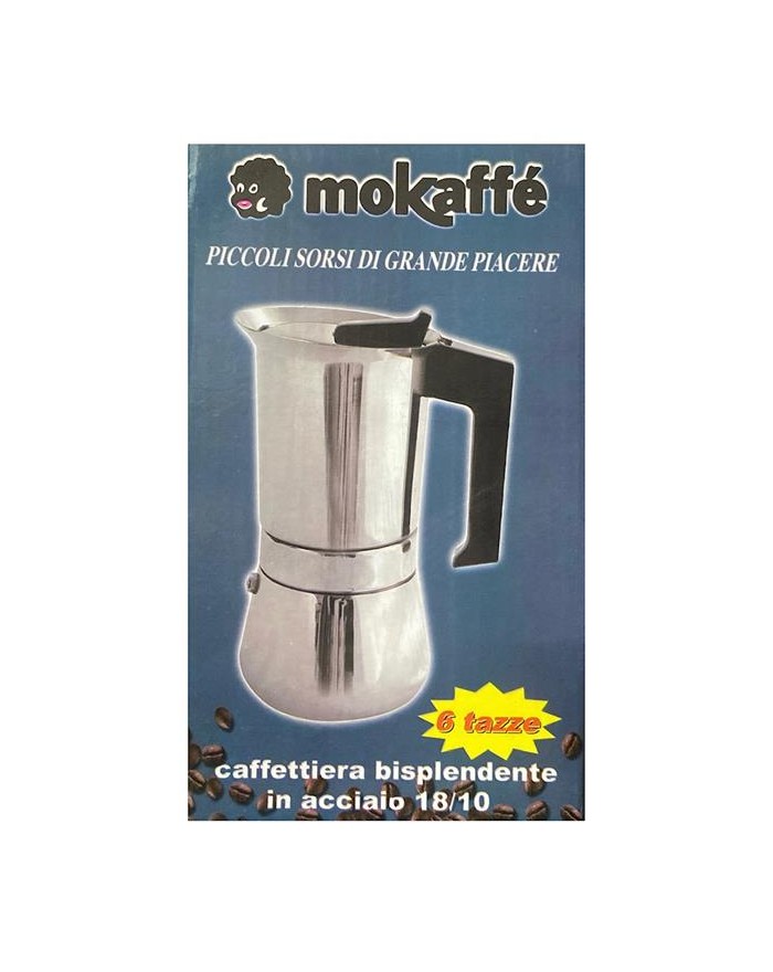 CAFFETTIERA MOKAFFE` INOX 6TZ.  A010234