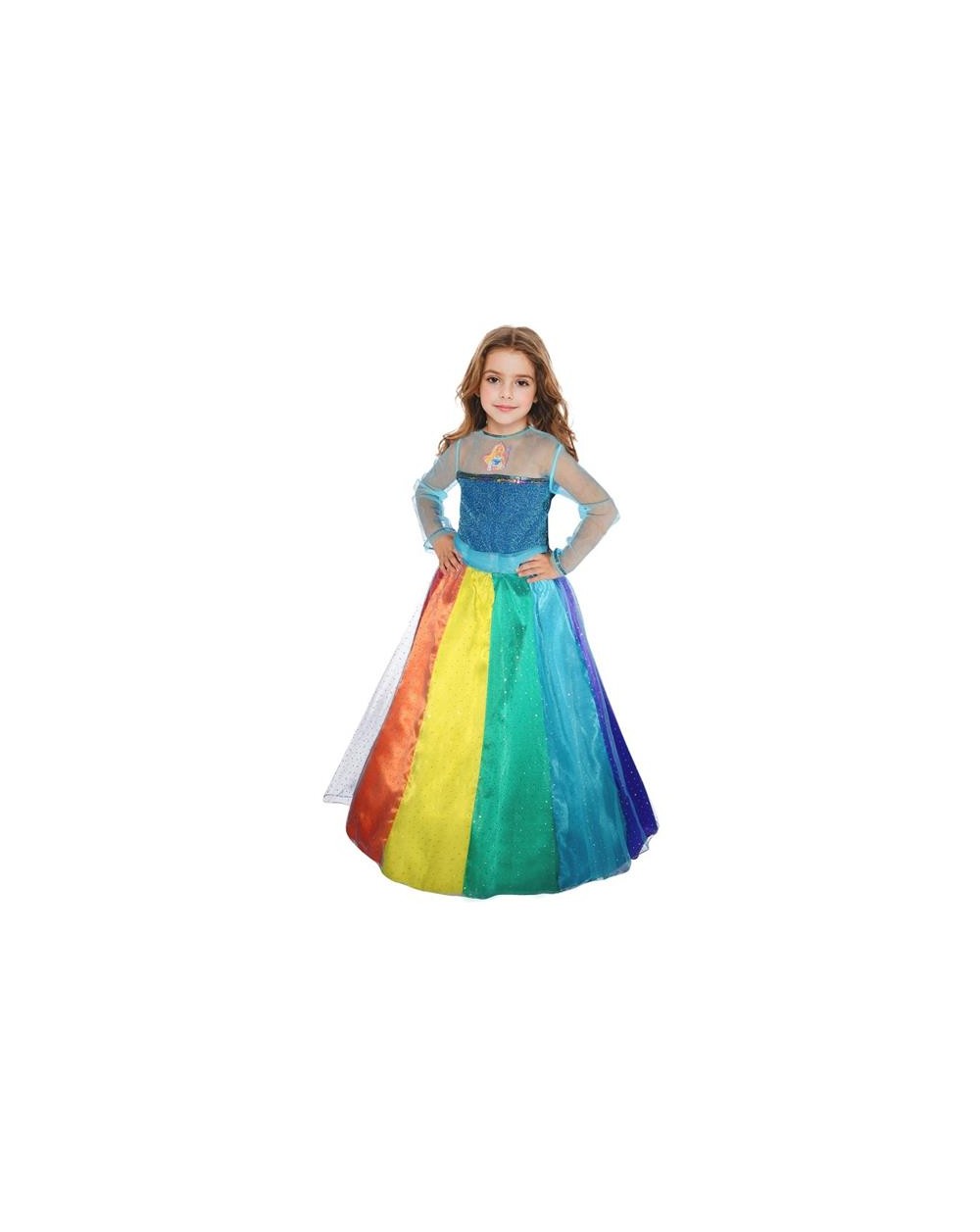 COSTUME BARBIE ARCOBALENO 8/10 ANNI  A204092