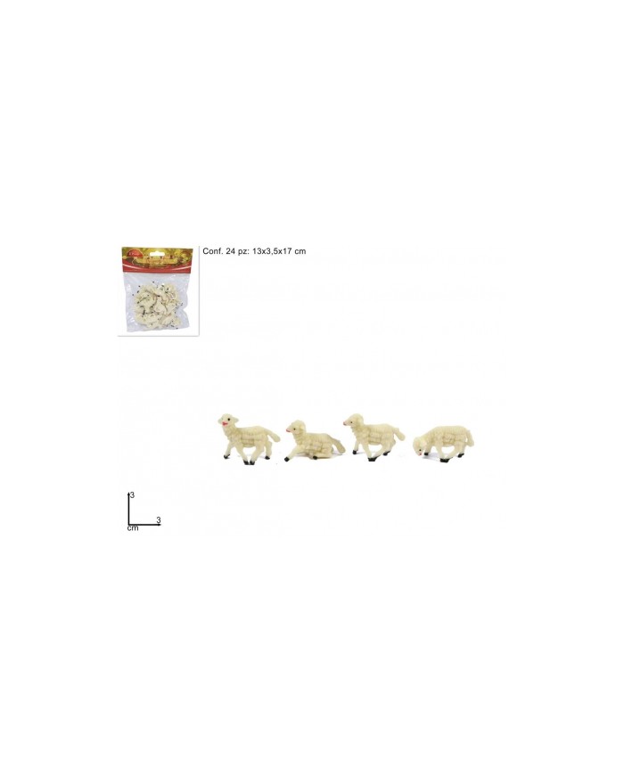 PECORELLE 24pz.3x3cm.  A102199
