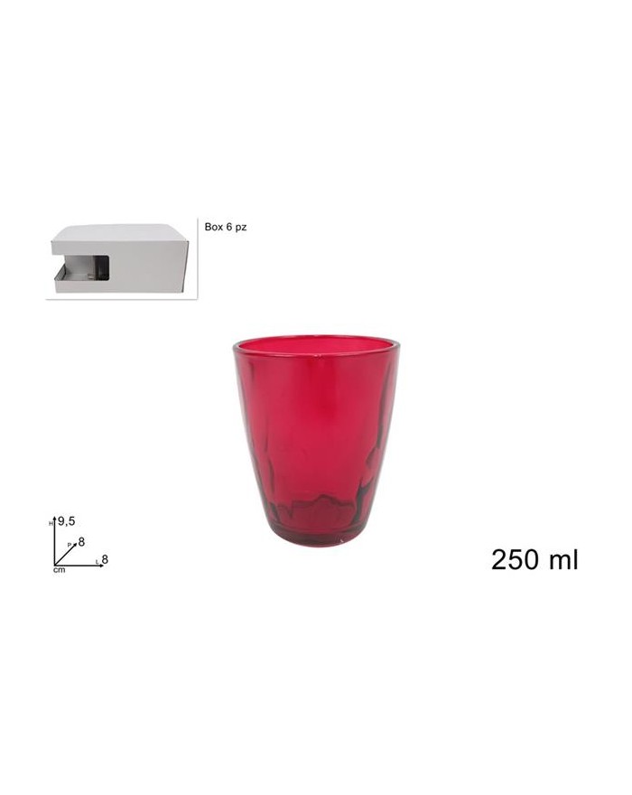 BICCHIERI VETRO 250ml 6pz...