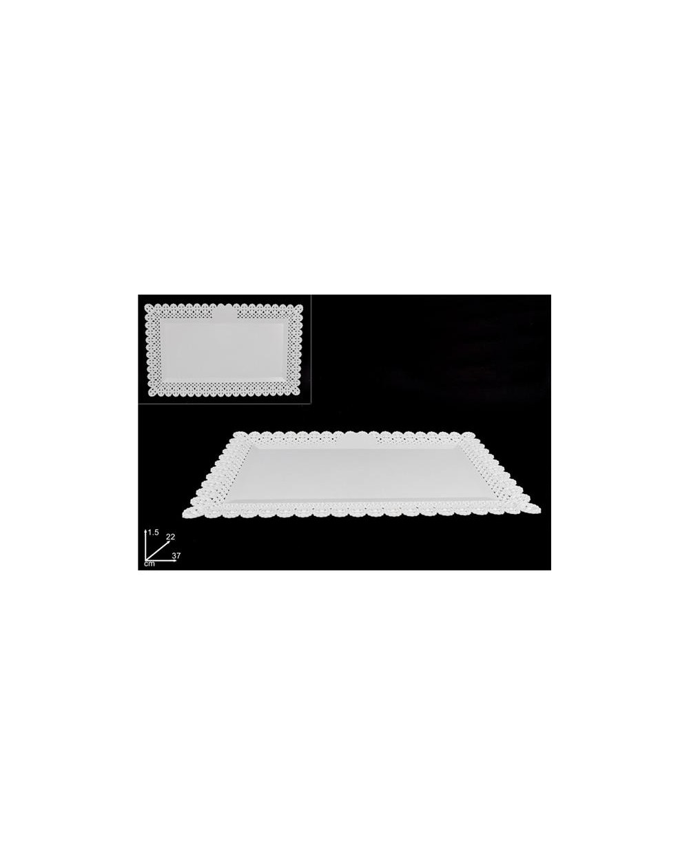 VASSOIO RETT. TRINATO 37x22  A299710