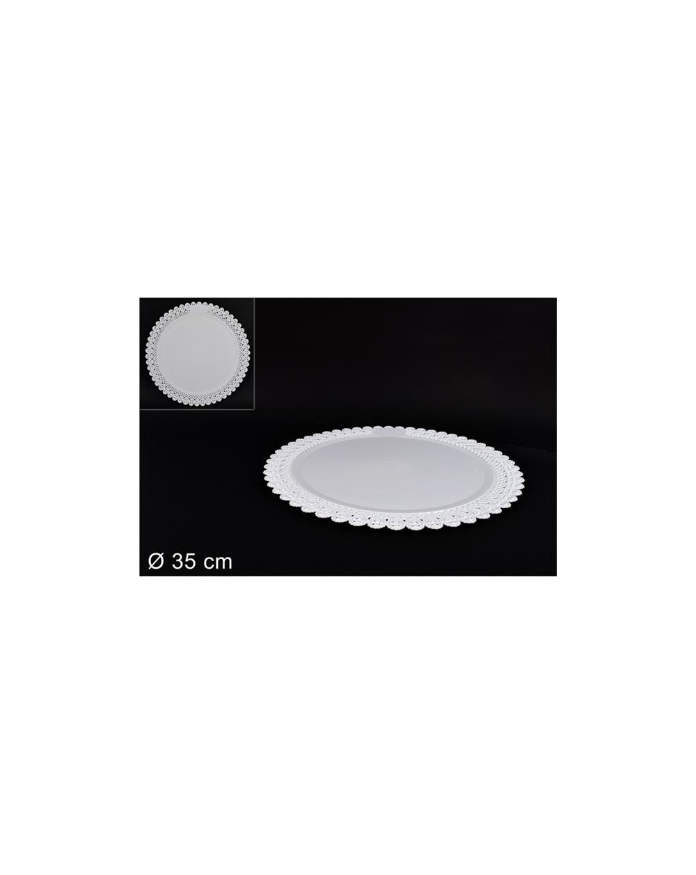 VASSOIO TONDO TRINATO D35 CM.  A299713