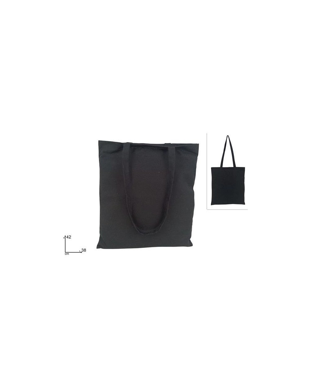 BORSA IN POLYCOTTON 38X42 NERA  A198583