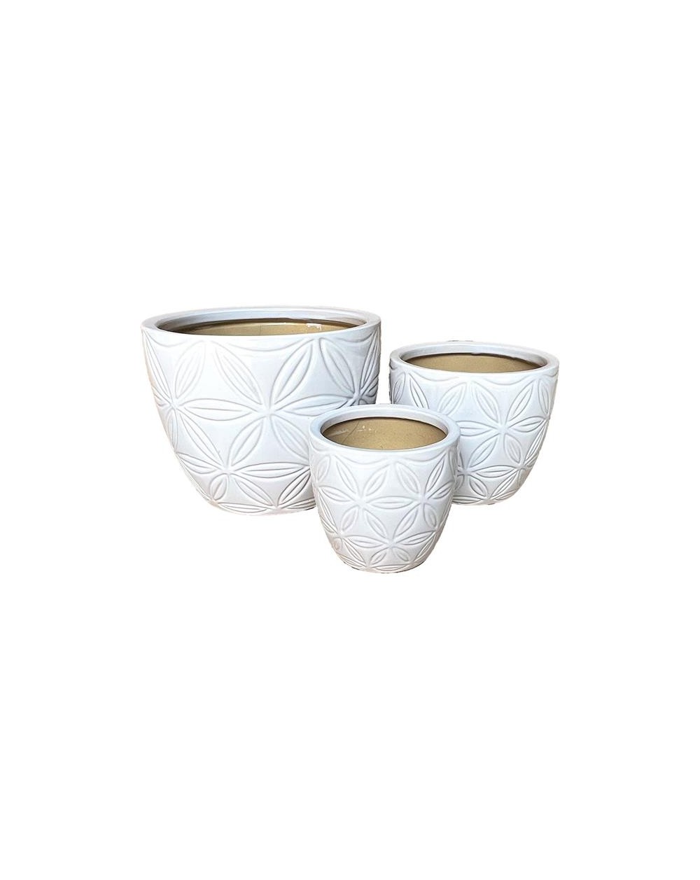VASO DALIA CERAMICA 28CM BIANCO  A131393