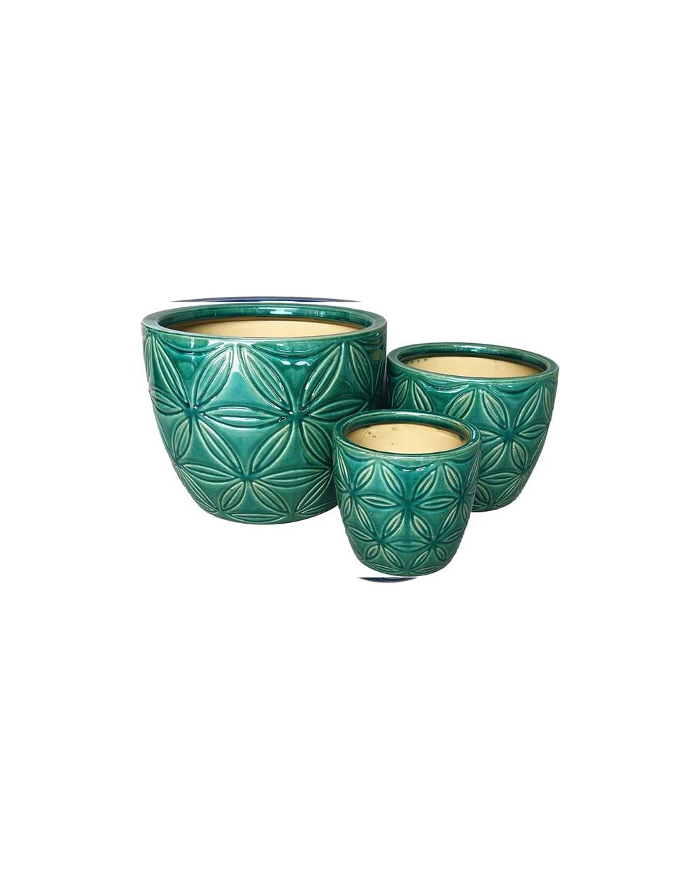 VASO DALIA CERAMICA 15CM VERDE  A163930