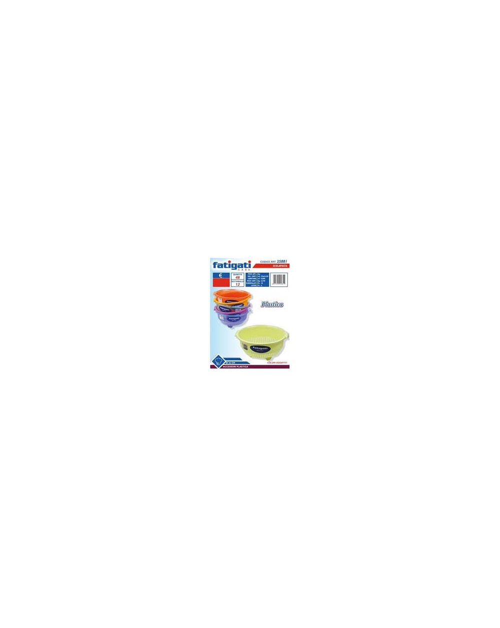 SCOLAPASTA PLASTICA D. 26 cm  A173010