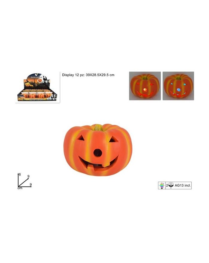 ZUCCA HALLOWEEN 9 cm.C/LUCE...