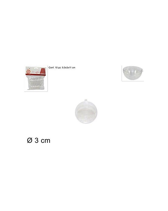 SFERE PLAST. TRASP. 3CM....