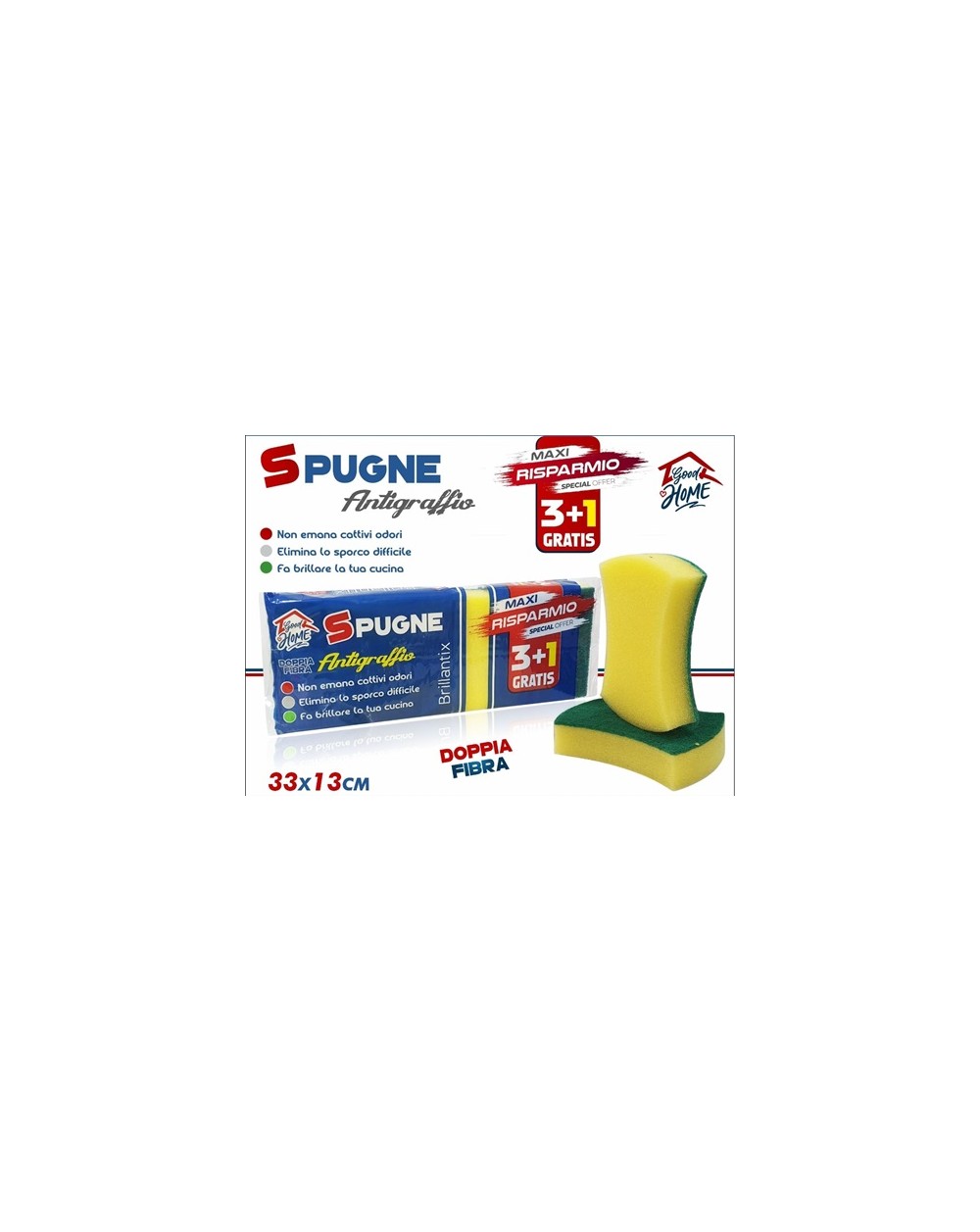 SPUGNA POWER 3+1 ONDA  A198332