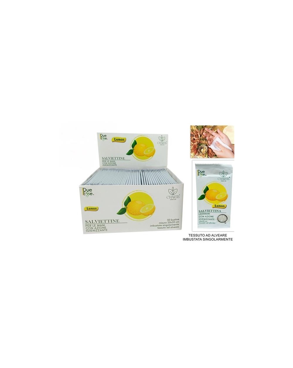 SALVIETTINE MONOUSO AL LIMONE 50pz  A198386