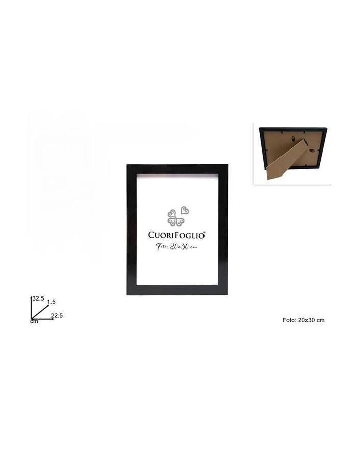 CORNICE LEGNO 20X30 NERO A4...