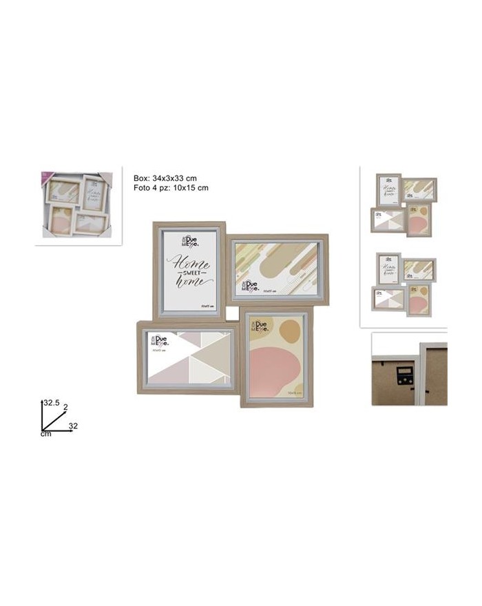 PORTAFOTO X 4 FOTO 10X15 CM...