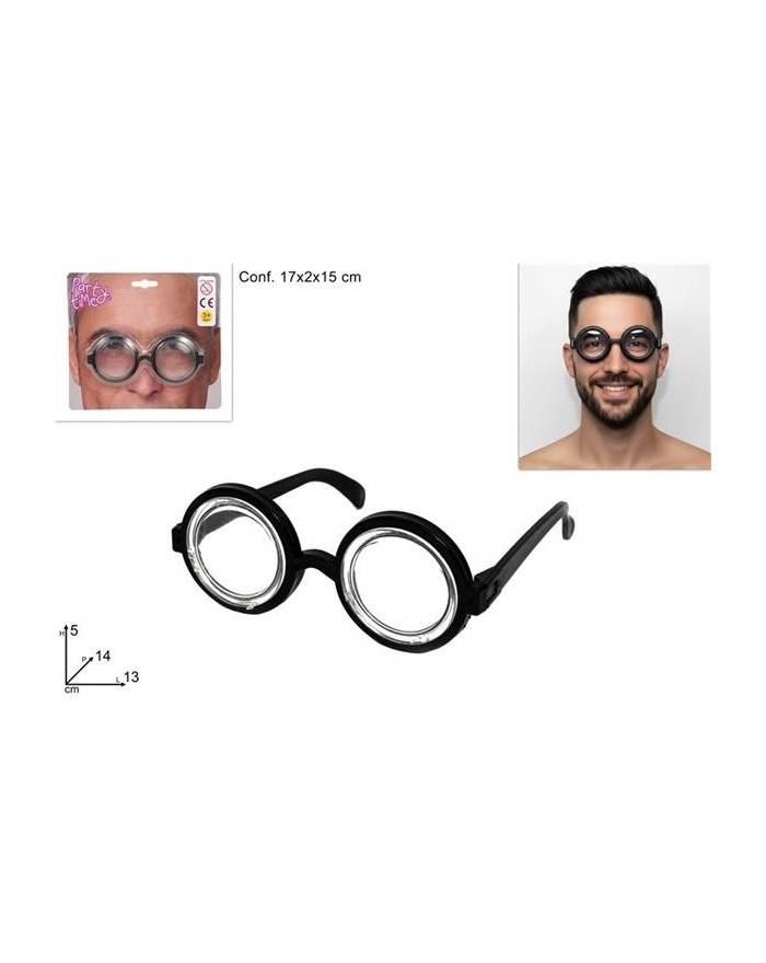 OCCHIALI NERD NERI  A164054