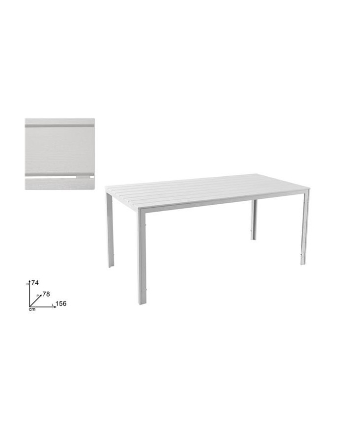 TAVOLO RETT 156X78X74...