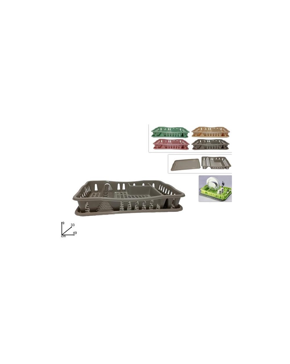 SCOLAPIATTI CON VASSOIO 4 COL.  A199850