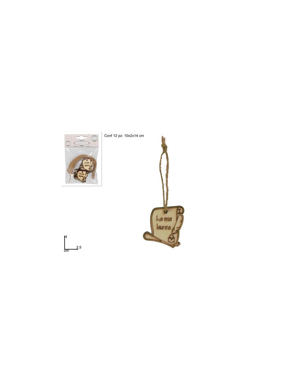 APPENDINI LEGNO LA MIA LAUREA 12PZ  A199853