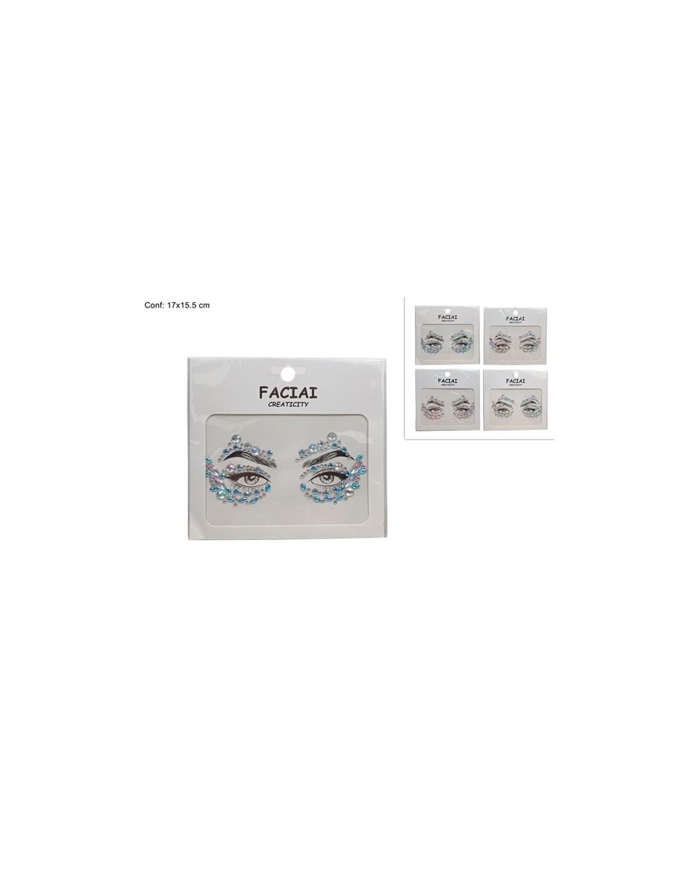 BRILLANTINI/STRASS ADESIVI PER VISO  A200000