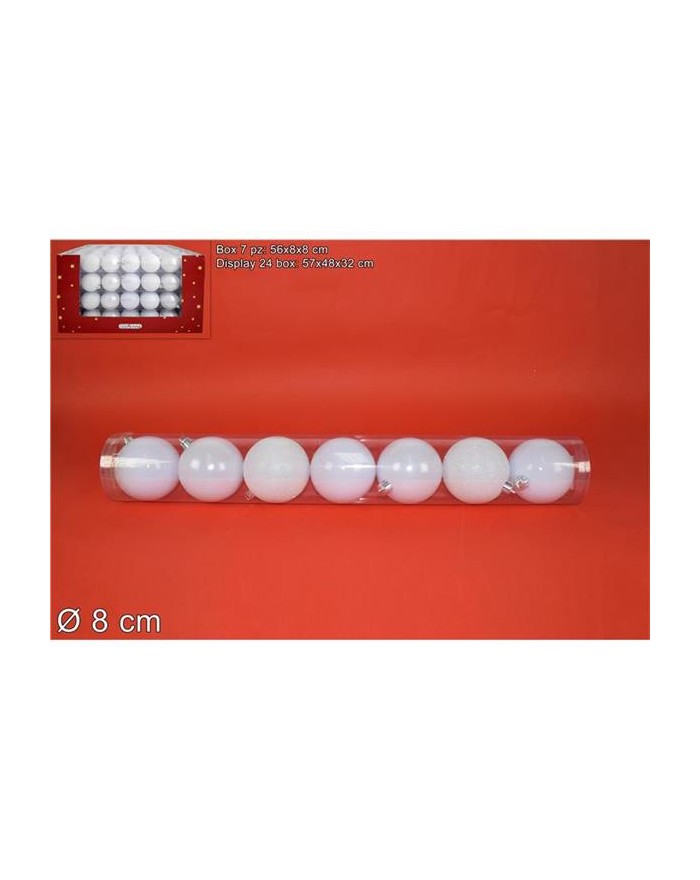 TUBO 7 PALLINE 8 cm.3...