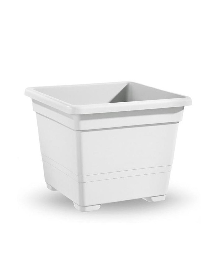 VASO QUADRATO 32cm BIANCO  A174682