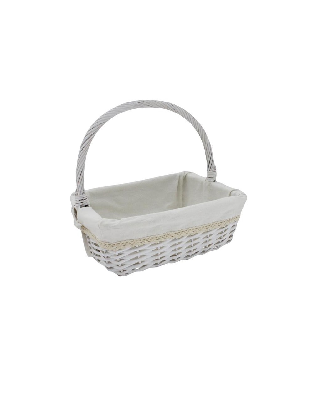 CESTO RATTAN BIANCO 35X28Xh32  A198629