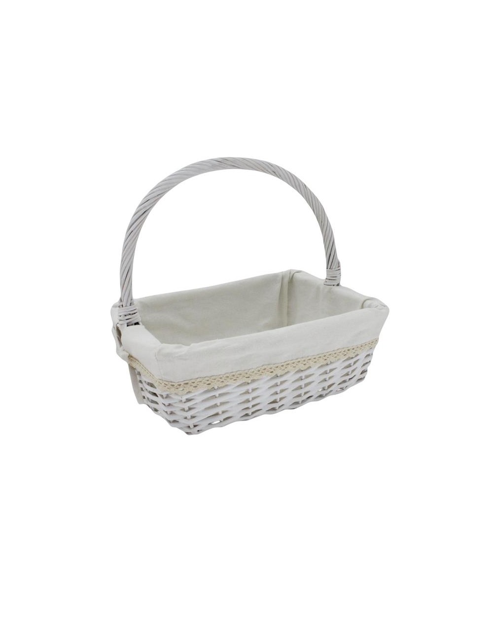 CESTO RATTAN BIANCO 28X21h27  A198630