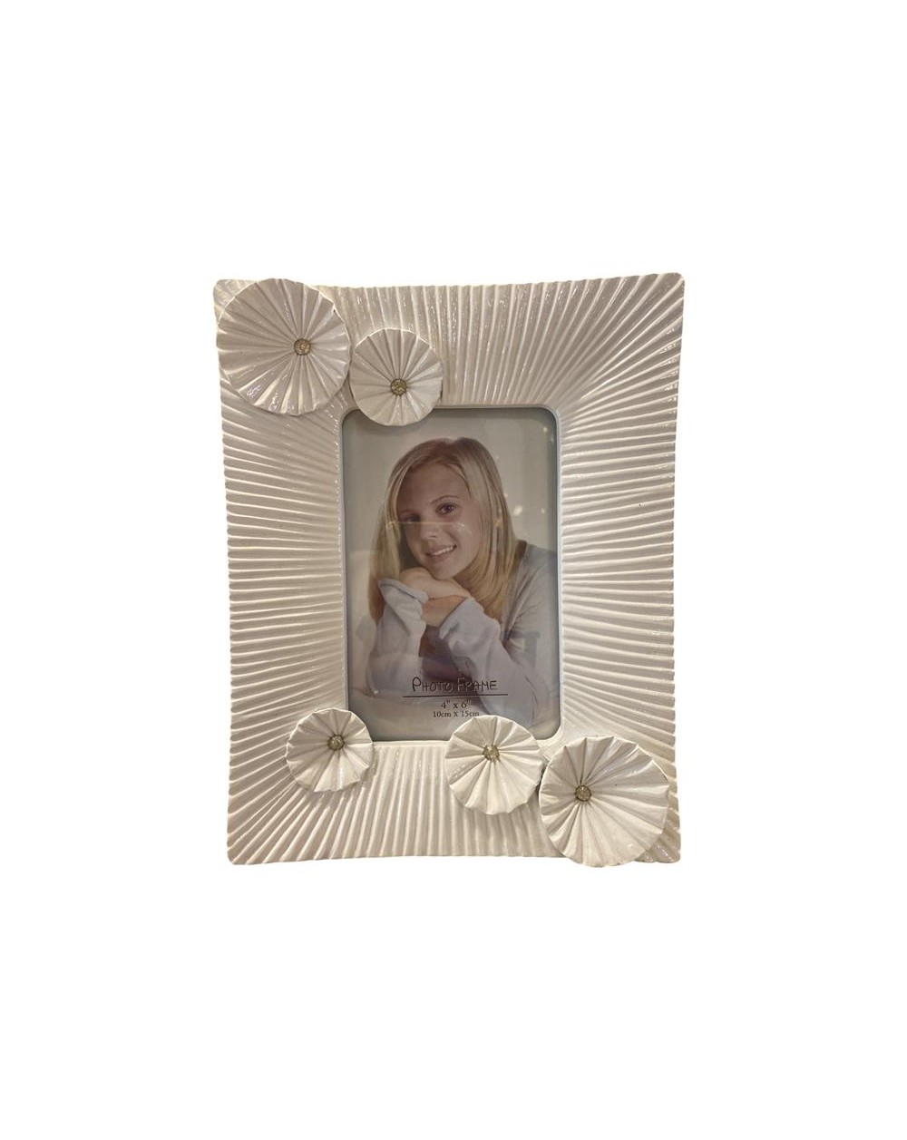 CORNICE RESINA BIANCA 10X15CM  A158609