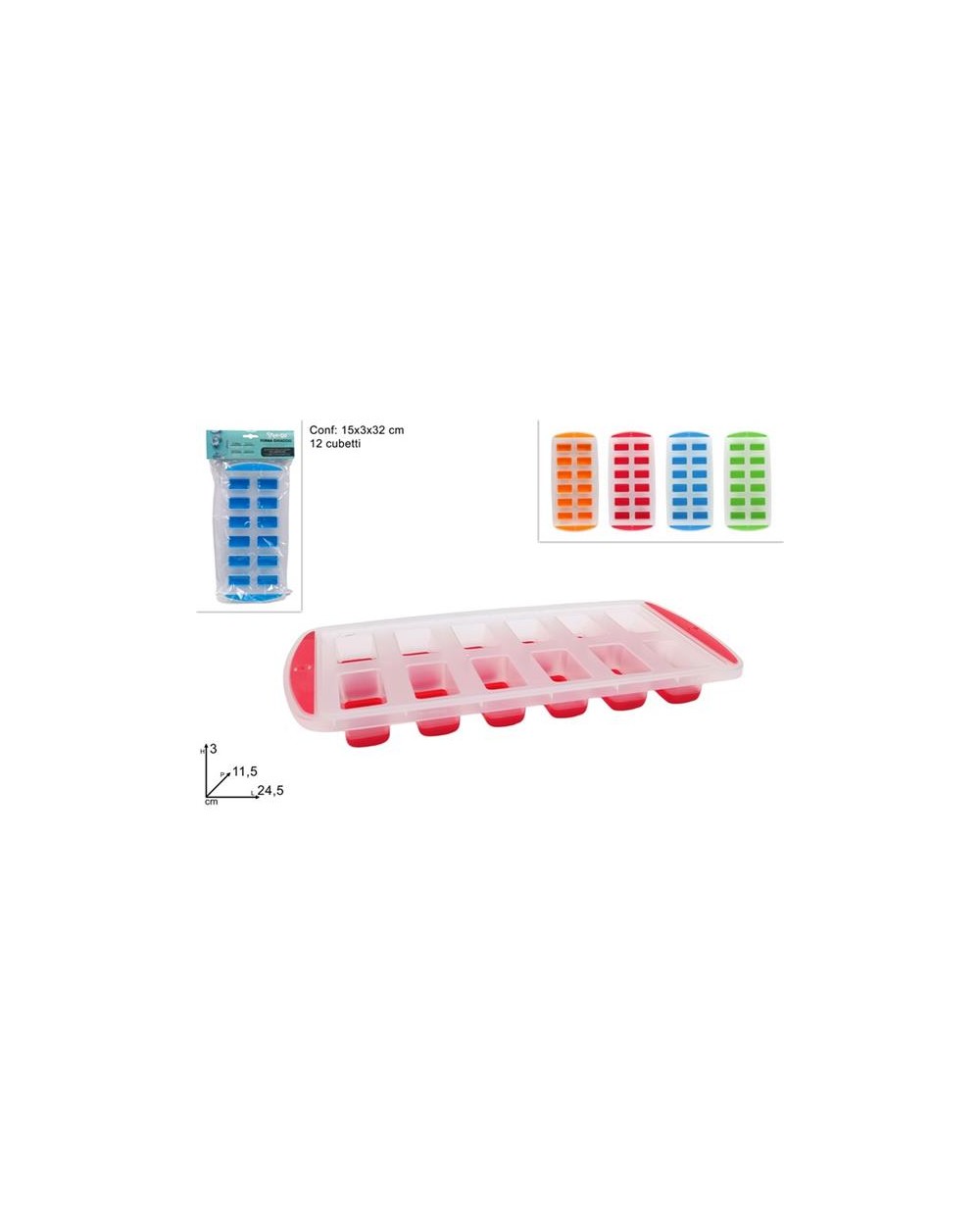 FORMAGHIACCIO C/SILICONE 12 CUBETTI  A198656