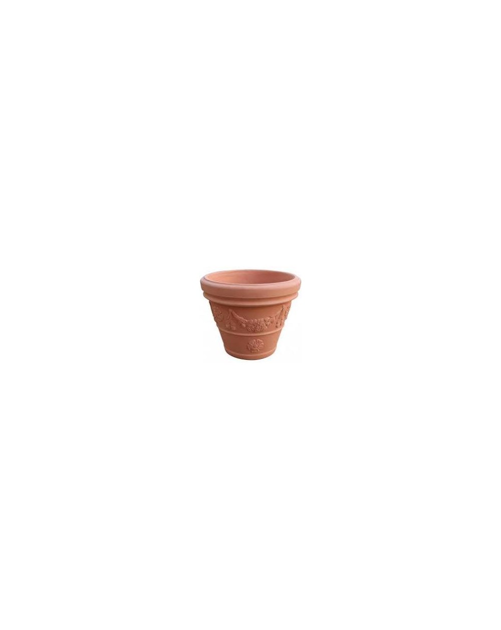 VASO FESTONATO D.65cm.TERRACOTTA  A074253