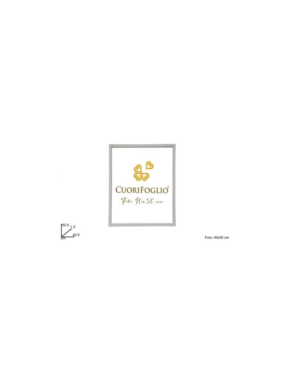 CORNICE LEGNO PER FOTO 40X50 BIANCO A000112