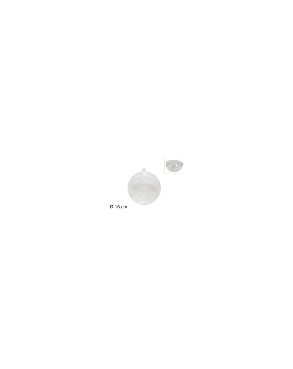 SFERA PLASTICA TRASPARENTE 6cm. A161867
