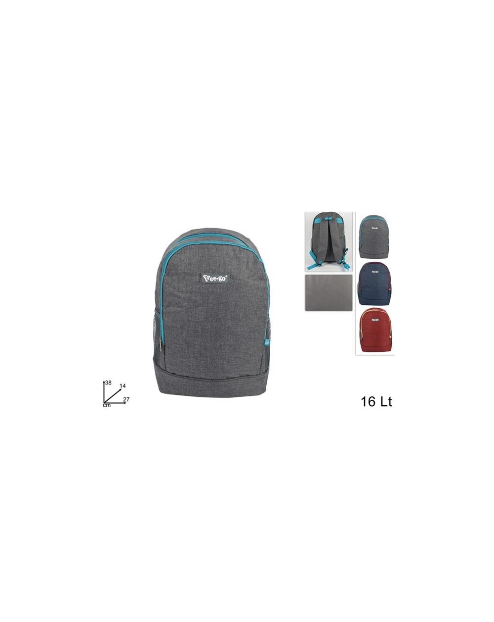 ZAINO FRIGO 16lt.CON TASCA A210734