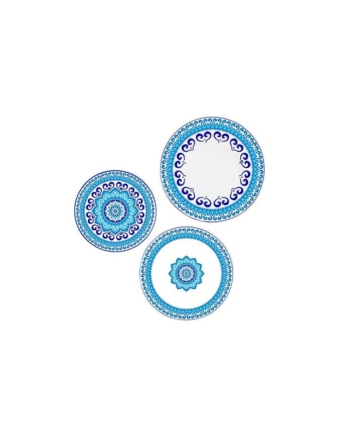 SET 18 PIATTI ORLANDO CYAN...