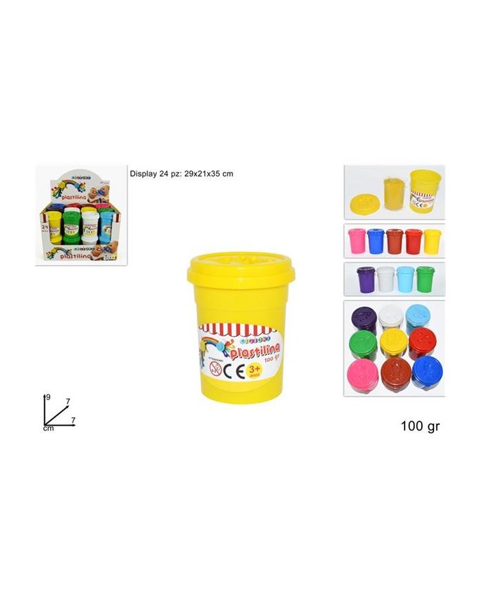 VASETTO PLASTILINA 100g....