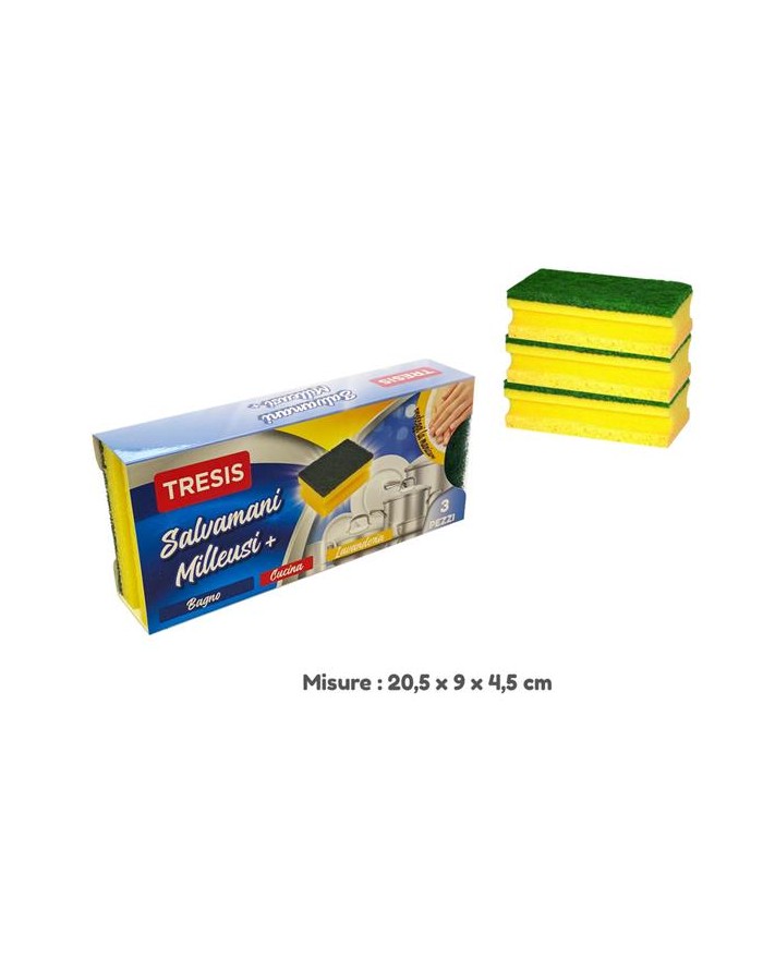 TRIS SPUGNA SALVAMANI...