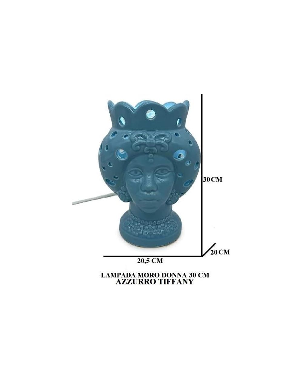 LAMPADA MORO DONNA 30cm 21026  A297505