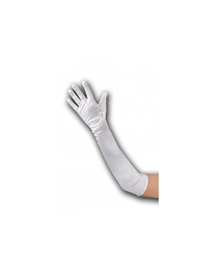 GUANTI BIANCHI IN RASO 50CM...