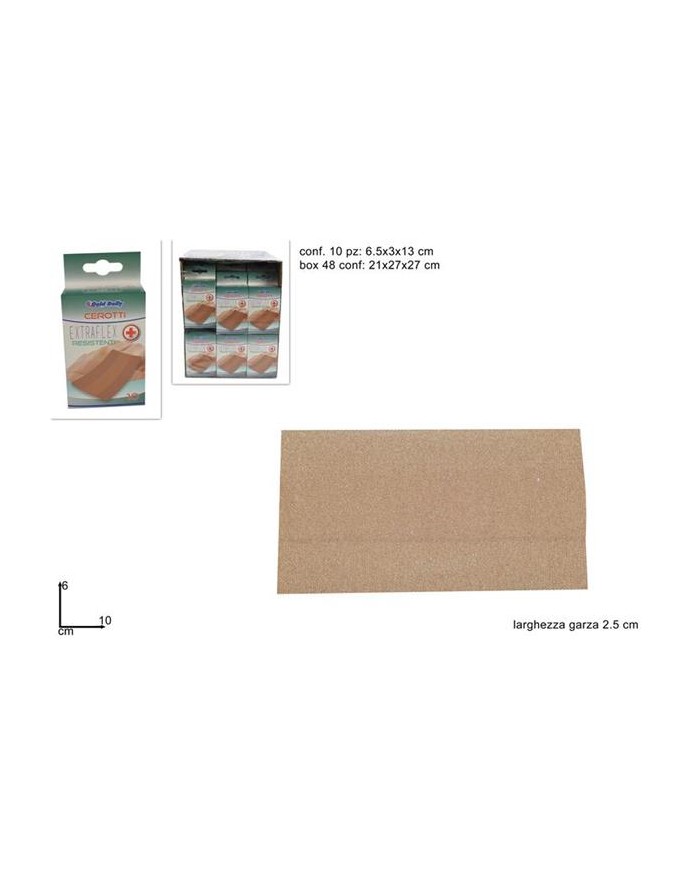 CEROTTI 10PZ 6x10 CM IN BOX...