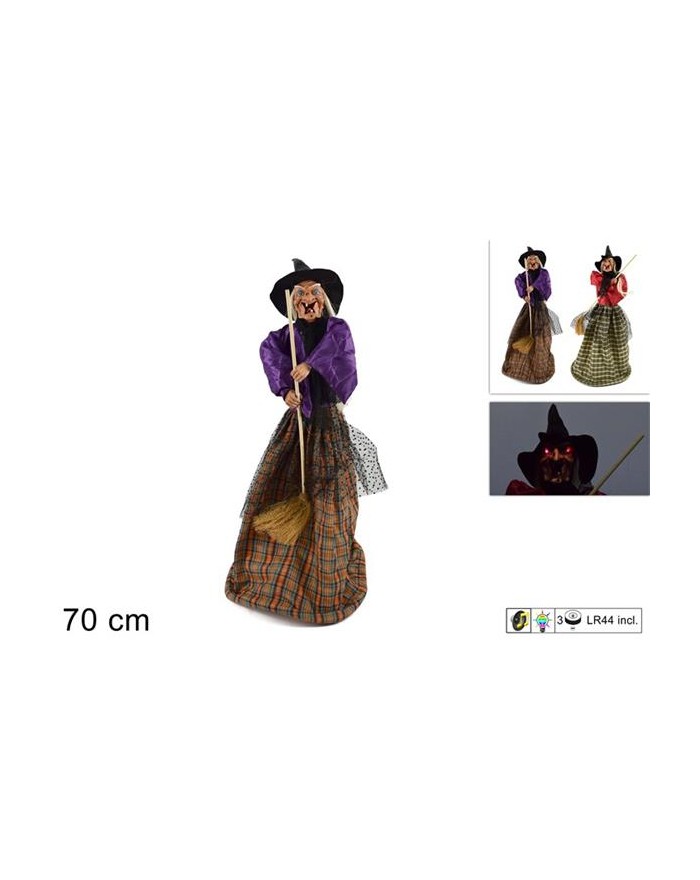 BEFANA CON LUCE/SUONO 70cm....