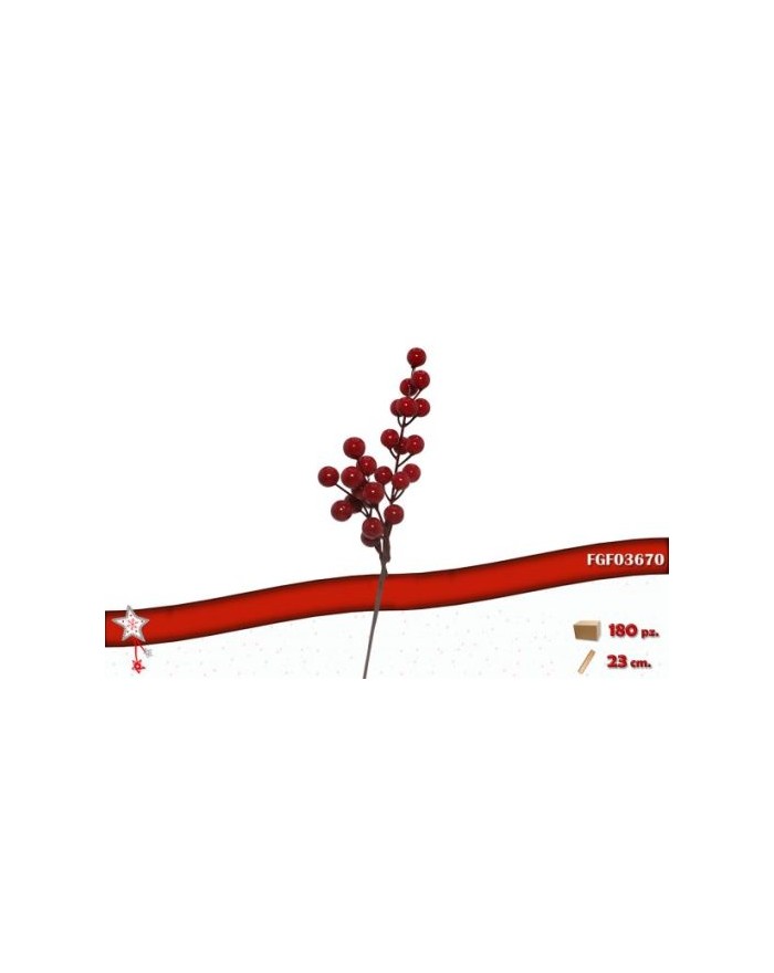 PICK C/BACCHE ROSSE  A299375