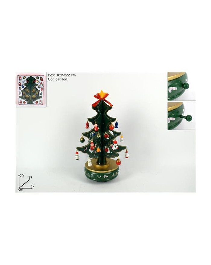 ALBERO CARILLON IN LEGNO...