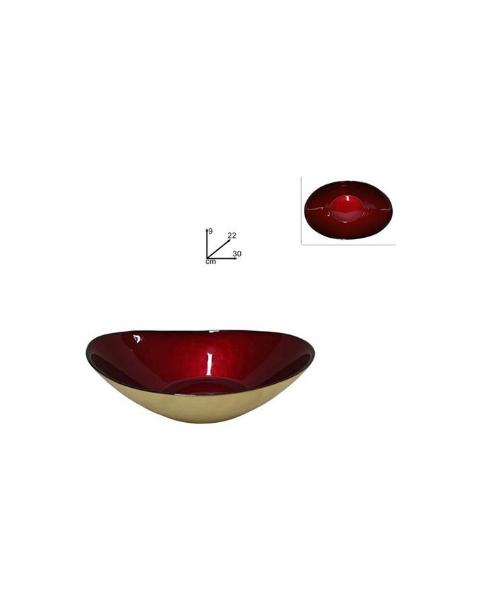 CENTROTAVOLA OVALE VETRO...