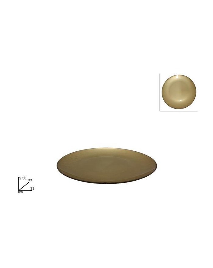 CENTROTAVOLA VETRO ORO/NERO...