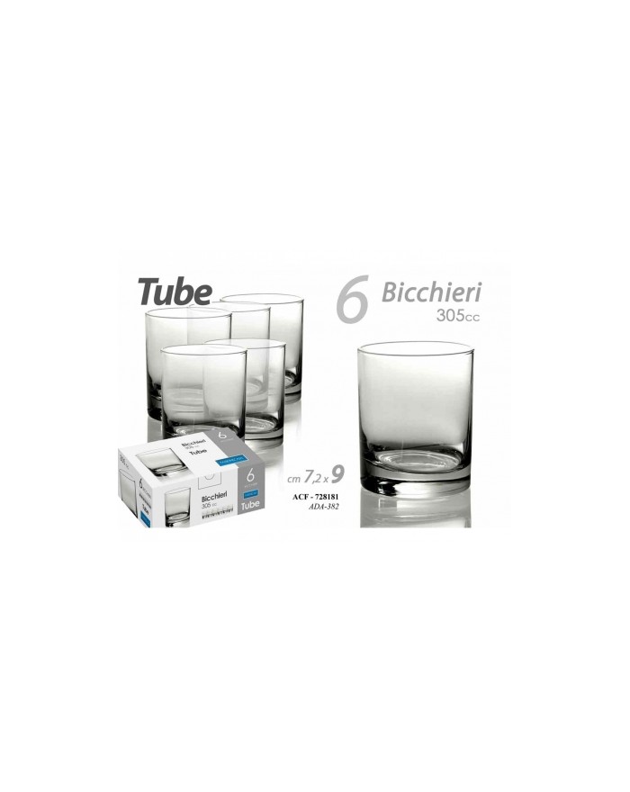 BICCHIERE 6PZ  305cc TUBE...
