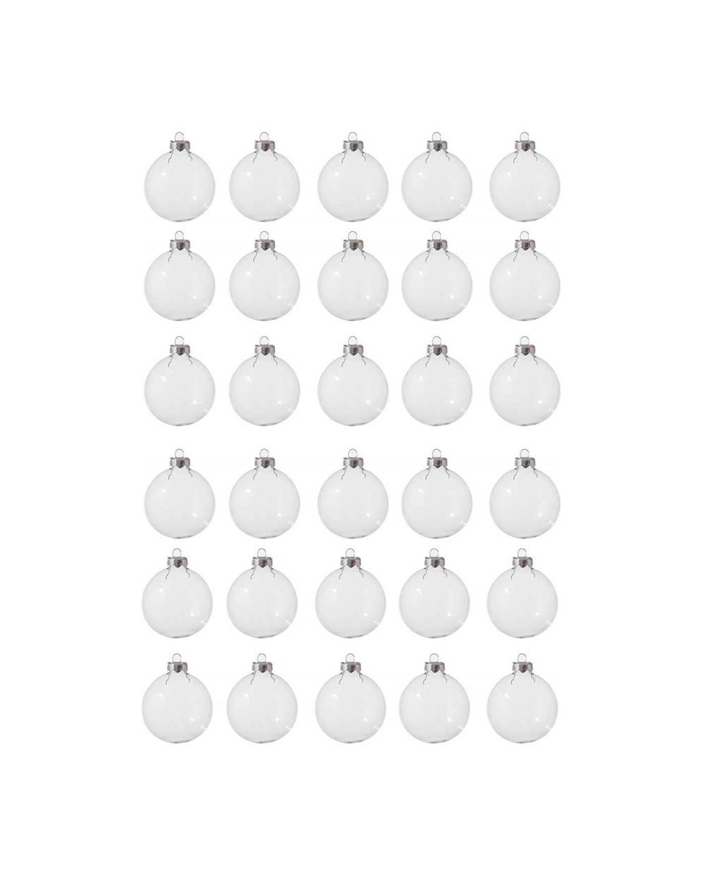 SET 30 SFERE IN VETRO 6CM  A290932