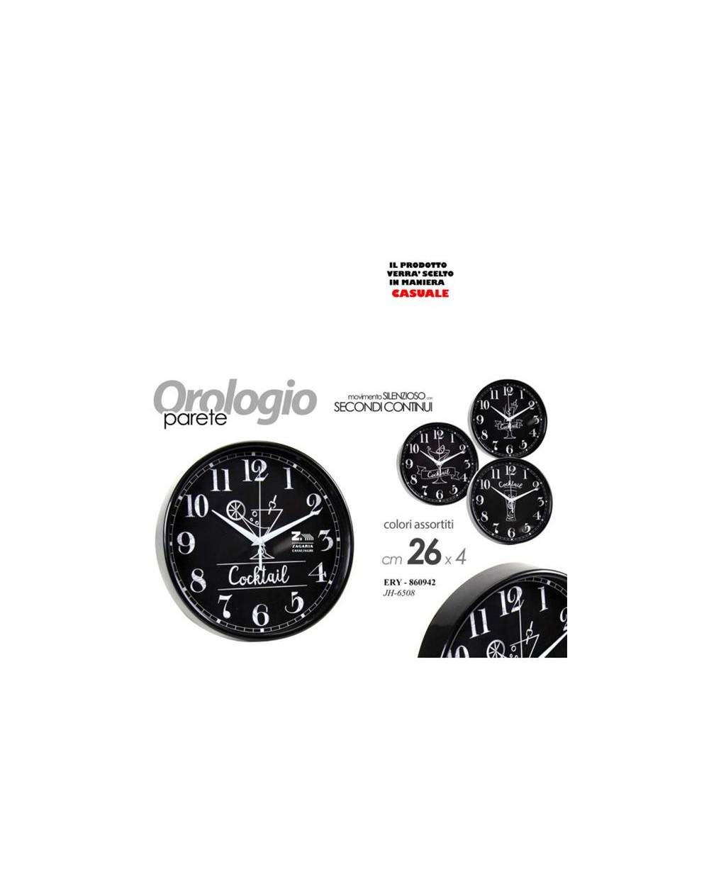 OROLOGIO DA PARETE  26cm  860942