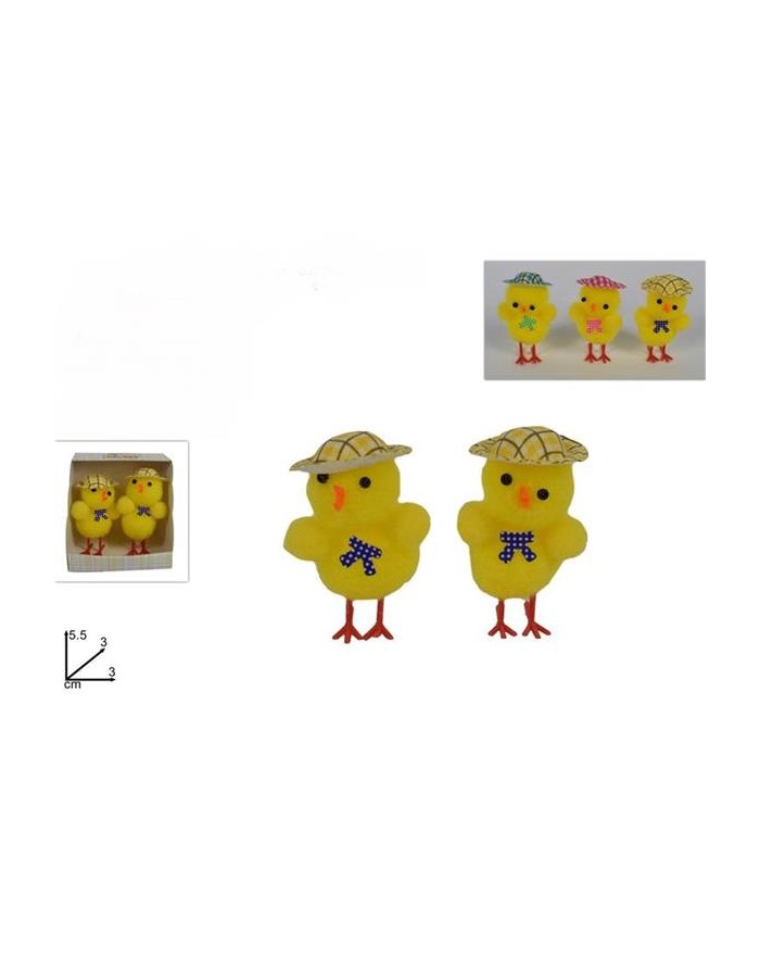 COPPIA PULCINI CON CAPPELLO  8033113945670