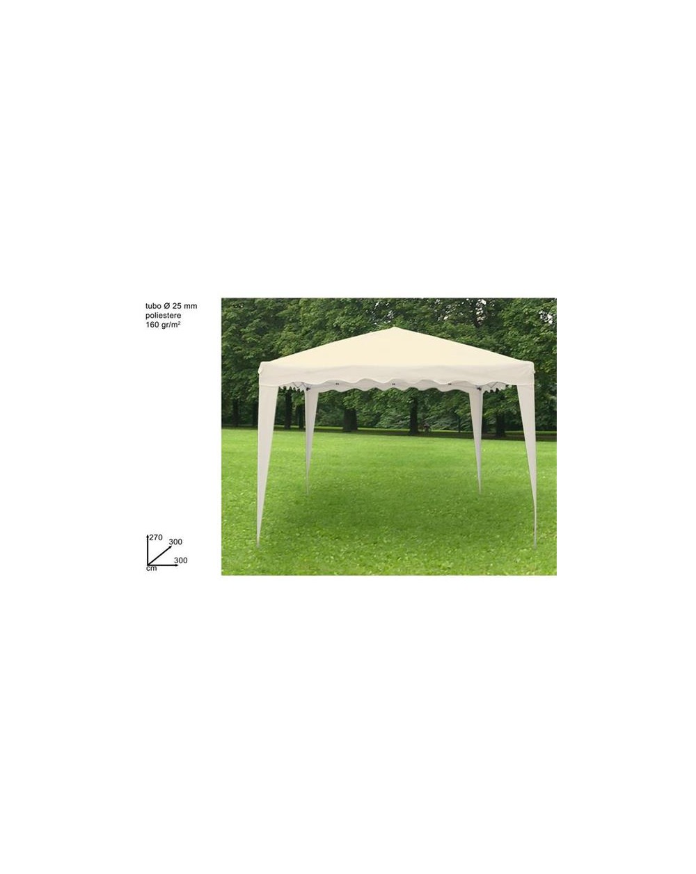 GAZEBO RICHIUDIBILE 3X3  8034048054062